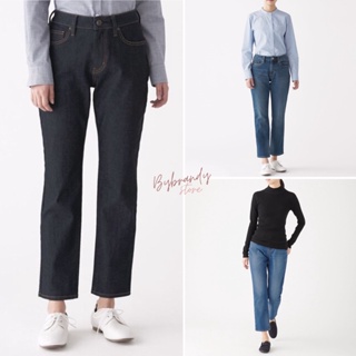 กางเกงยีนส์ผ้ายืด ทรงบอย มูจิ Muji 4-way Stretch Denim Boyfit แท้💯