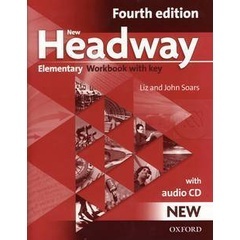 Bundanjai (หนังสือเรียนภาษาอังกฤษ Oxford) New Headway 4th ED Elementary : Workbook +Key +CD (P)