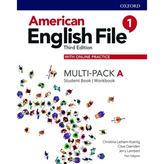 Bundanjai (หนังสือเรียนภาษาอังกฤษ Oxford) American English File 3rd ED 1A : Student Book+Workbook Multi-Pack with