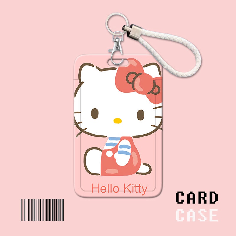 กระเป๋าใส่บัตรอาหาร-ลายการ์ตูน-hello-kitty-น่ารัก-สําหรับนักเรียนมัธยมต้น