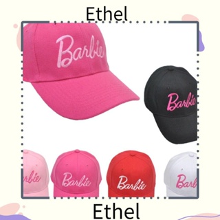 Ethel1 หมวกเบสบอล ผ้าโพลีเอสเตอร์ ลายการ์ตูนอนิเมะบาร์บี้ ปรับได้ สําหรับเด็ก