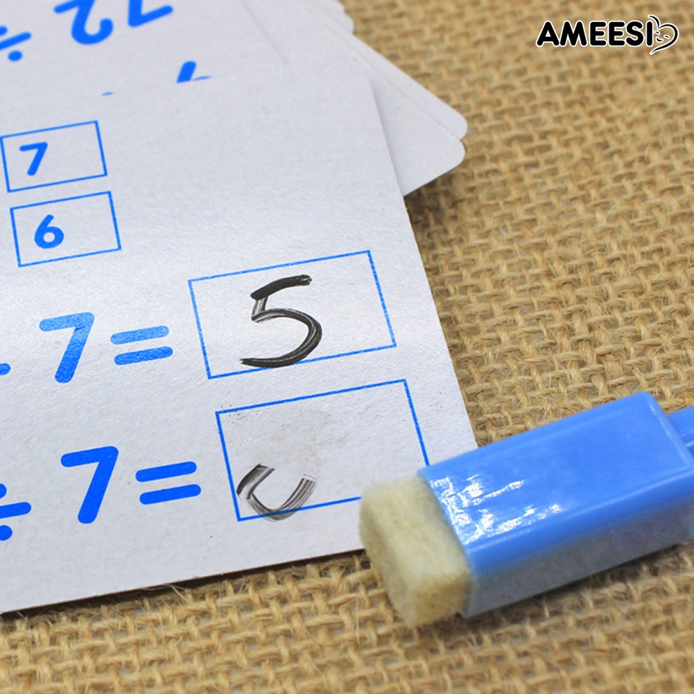 ameesi-การ์ดคณิตศาสตร์-ใช้ซ้ําได้-พร้อมปากกา-ของเล่นเสริมการเรียนรู้เด็ก