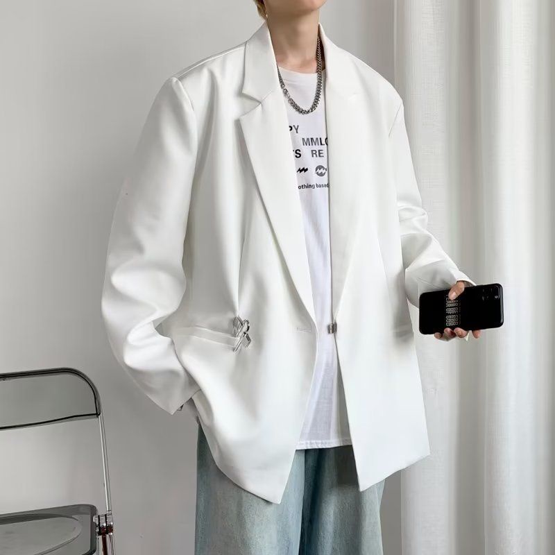 เสื้อแจ็กเก็ตสูท-ทรงสลิมฟิต-แบบเรียบง่าย-สไตล์เกาหลี-สําหรับผู้ชาย-ไซซ์-m-4xl