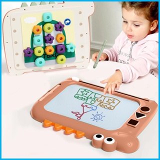 7-in-1abs Montessori บอร์ดแม่เหล็กลบได้ พร้อมแผ่นแม่เหล็ก สําหรับเด็กวัยหัดเดิน