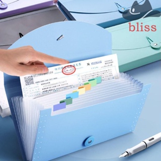 Bliss แฟ้มโฟลเดอร์ ขนาด A6 สําหรับใส่จัดเก็บเอกสาร บัตรภาษีธุรกิจ