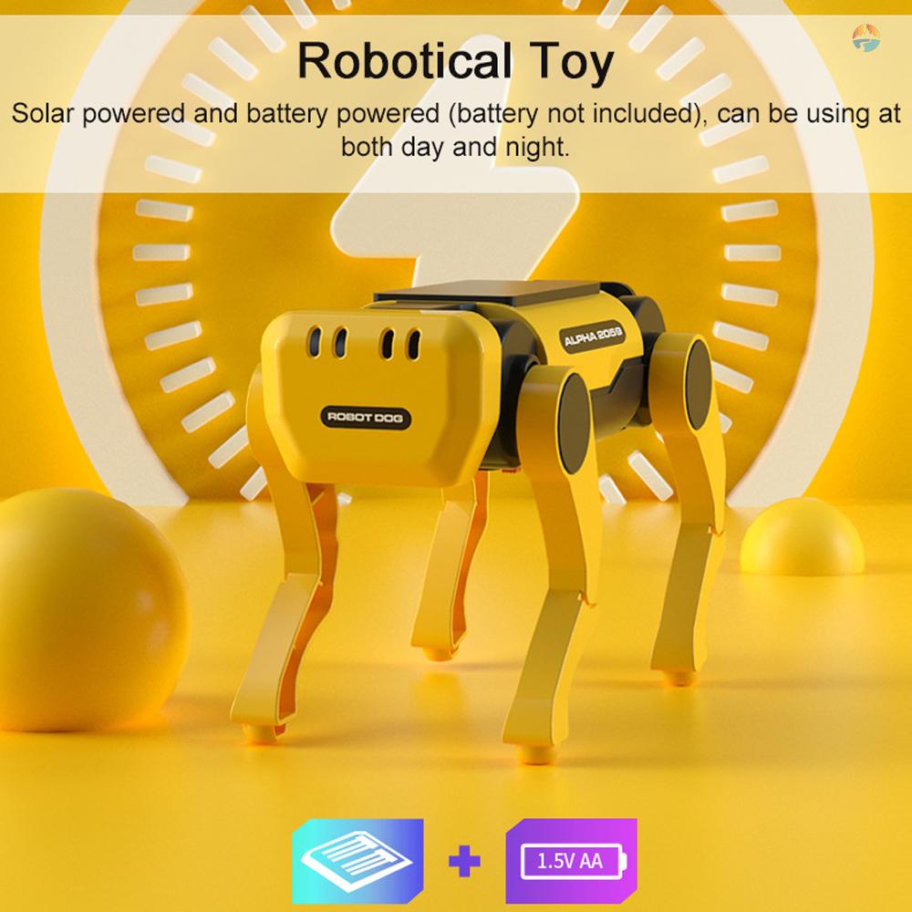 fash-ของเล่นหุ่นยนต์สุนัข-หุ่นยนต์อัจฉริยะ-พลังงานแสงอาทิตย์-เพื่อการเรียนรู้-diy