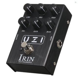 Audioworld IRIN แป้นเหยียบเอฟเฟคกีตาร์จําลอง UZI ขนาดเล็ก สไตล์อเมริกัน อังกฤษ
