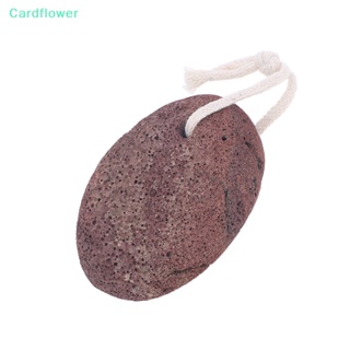 &lt;Cardflower&gt; หินภูเขาไฟธรรมชาติ ทําความสะอาดผิวเท้า ขจัดเซลล์ผิวที่ตายแล้ว