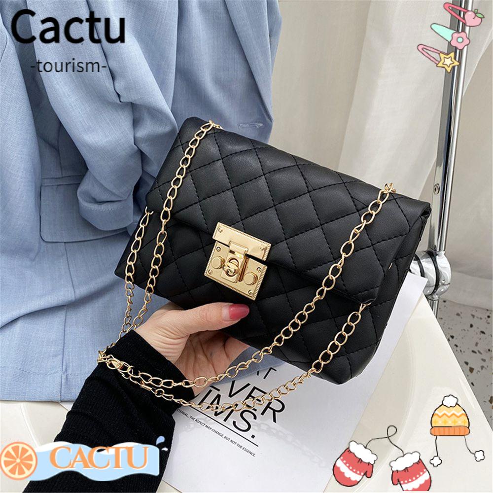 cactu-กระเป๋าสะพายไหล่-หนัง-pu-ปักลาย-สําหรับผู้หญิง