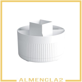 [Almencla2] ที่วางแปรงแต่งหน้า เครื่องสําอาง 360° กล่องใส่ปากกา อายไลเนอร์ เครื่องสําอาง อเนกประสงค์ แบบหมุนได้ สําหรับสํานักงาน