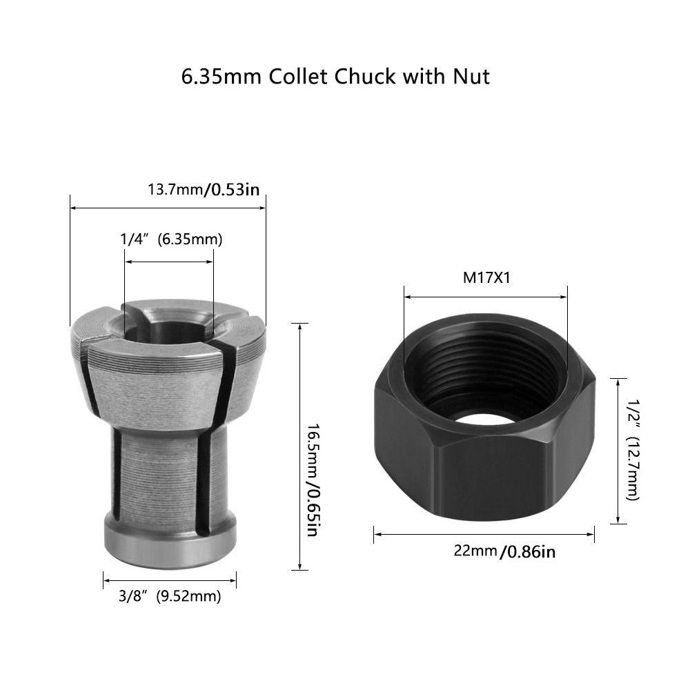 Rookiedd4 Collet Chuck Conversion Head 2 ชิ้น/เซ็ต Collet Chuck Adapter ...