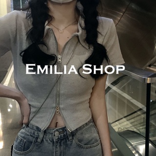 EMILIA SHOP เสื้อยืด เสื้อครอป  2023 ใหม่A29J0VX 0324