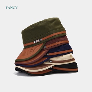 Fancy หมวกเบสบอล ผ้าฝ้าย แบบแบน สามารถปรับได้ แฟชั่นสําหรับผู้ชาย และผู้หญิง