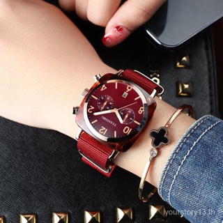 Tiannbu 1026 นาฬิกาข้อมือแฟชั่น กันน้ํา หน้าปัดขนาดใหญ่ สําหรับสตรี