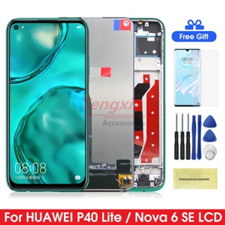 หน้าจอแสดงผล Lcd ดิจิทัล 6.4 นิ้ว Nova 6 SE แบบเปลี่ยน สําหรับ Huawei P40 lite JNY-L21A JNY-L01A