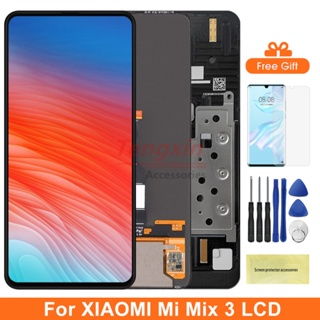 หน้าจอแสดงผลดิจิทัล Mix3 6.4 นิ้ว พร้อมกรอบ สําหรับ Xiaomi Mi Mix 3 M1810E5A LCD Mix 3 5G