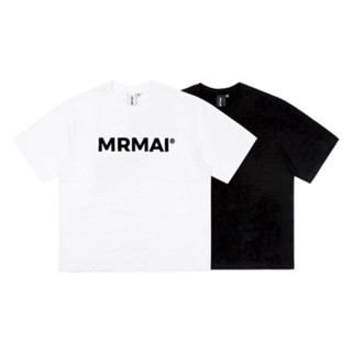 เสื้อเชิ้ตแขนสั้น เสื้อไม่ต้องรีด เสื้อยืดผ้าหนา ผ้านุ่ม 【พร้อมส่ง】MRMAI เสื้อยืดคอกลม แขนสั้น ผ้าฝ้าย พิมพ์ลายตัวอักษร