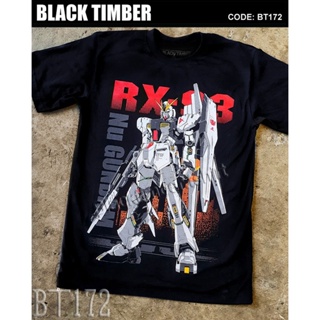 GOOD YFBT 172 Gundam RX-93 เสื้อยืด สีดำ BT Black Timber T-Shirt ผ้าคอตตอน สกรีนลายแน่น S M L XL XXL