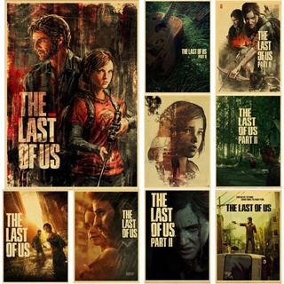 โปสเตอร์กระดาษคราฟท์ ลาย The Last of Us Part 2 สไตล์วินเทจ สําหรับตกแต่งผนังบ้าน บาร์ คาเฟ่ DIY 2022