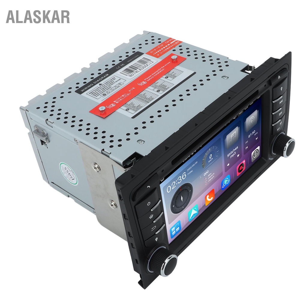 alaskar-เครื่องเล่น-dvd-นําทาง-gps-ในรถยนต์-หน้าจอสัมผัส-7-นิ้ว-4g-64g-dsp-a4-s4-rs4-สําหรับ-android-12-0