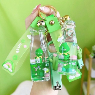 พวงกุญแจอะคริลิค รูปมังกรลอยน้ํา สีเขียว ขนาดเล็ก สวยหรู สร้างสรรค์ เหมาะกับของขวัญ สําหรับห้อยกระเป๋ากล้อง