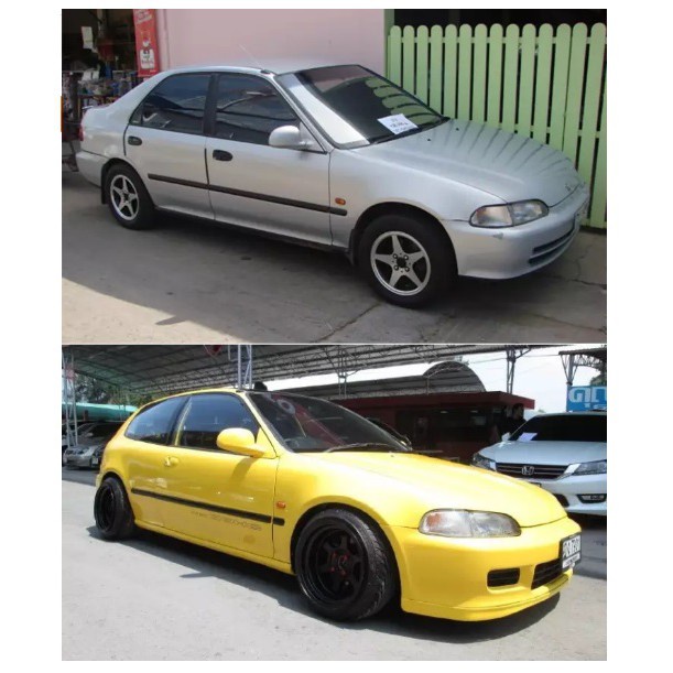 1คู่-มือเปิดประตู-honda-civic-1992-1995-ฮอนด้า-ซีวิค-ซีวิก-สีดำด้าน-มือเปิดนอก-ที่ดึงประตู-มือเปิด-มือจับประตู-bts