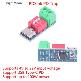 Brightmoon โมดูลบอร์ดทริกเกอร์ USB-c PD PD QC USB Type-c เป็น 12V ความเร็วสูง