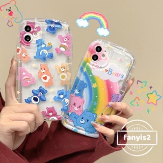 เคสโทรศัพท์มือถือ ลายการ์ตูนหมี สีรุ้ง สําหรับ Realme C55 10 C35 C33 C31 C30 C25Y C21Y C25 C25s C20 C17 C15 C12 C11 7 9i 5 5s 5i