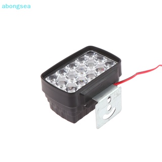 Abongsea ไฟสปอตไลท์ LED 15 ดวง 12V สว่างมาก สําหรับติดด้านหน้ารถมอเตอร์ไซค์ สกูตเตอร์ Motos ATV Lighg Retrofitg