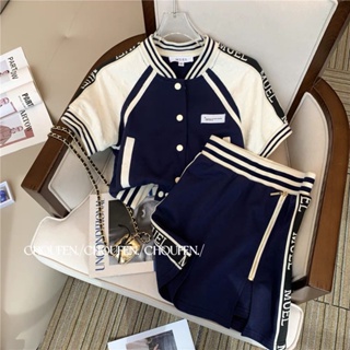MUEL original ~ Leisure Fashion suit female Xia 2023 new design feel minority and advanced two-piece set of foreign style