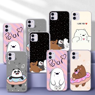 เคสโทรศัพท์มือถือแบบนิ่ม TPU ใส ลาย we bare bears 157U สําหรับ Samsung A01 EU A02 M02 A02S A03S A10 A10S A11 A12 A20 A30 A20S