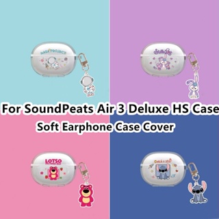 【จัดส่งรวดเร็ว】เคสหูฟัง แบบนิ่ม แบบใส ลายการ์ตูน สําหรับ SoundPeats Air 3 Deluxe HS Air 3 Deluxe HS