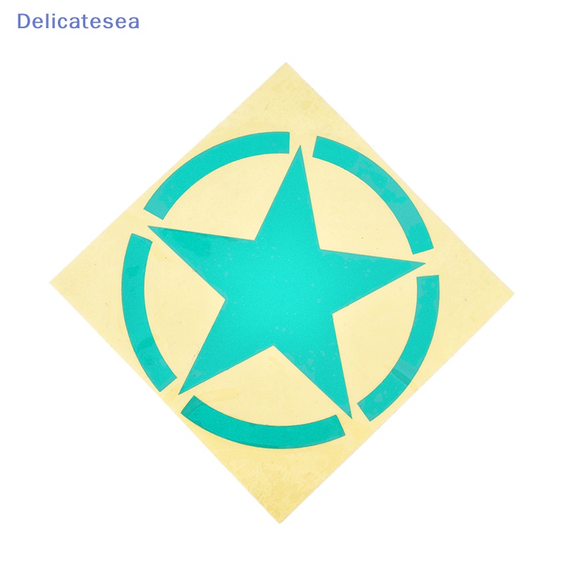 delicatesea-สติกเกอร์สะท้อนแสง-รูปดาวห้าแฉก-สัญลักษณ์ทหาร-สําหรับตกแต่ง