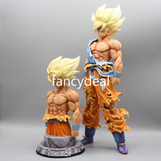 โมเดลฟิกเกอร์ PVC รูปปั้นอนิเมะ Dragon Ball Son Goku Dbz Gk Super Saiyan ขนาด 43 ซม. สําหรับเก็บสะสม