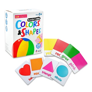 (Arnplern) : Flash Card Colors &amp; Shapes 20 ใบ (บรรจุกล่อง)
