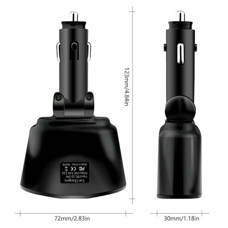 อะแดปเตอร์ซ็อกเก็ตที่จุดบุหรี่-12v-24v-พอร์ตชาร์จ-usb-คู่-แบบชาร์จเร็ว-สําหรับรถยนต์