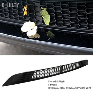 B_HILTY 2PCS กระจังหน้าตาข่ายสีดำสดใสกระจังหน้ากันชน Vent สำหรับ Tesla รุ่น Y 2020-2023