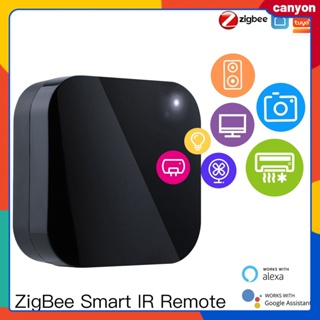 Tuya Zigbee Smart Ir Remote Control Universal Infrared Remote Controller Ir Learning Function รองรับการควบคุมด้วยเสียงทำงานร่วมกับ Alexa และ Google Home canyon