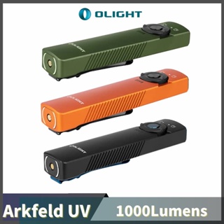 Olight Arkfeld UV 1000Lumens ไฟฉายแม่เหล็ก แบบชาร์จไฟได้ สีขาว และแสง UV
