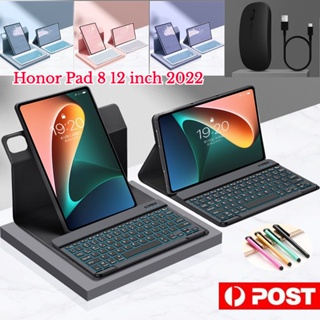 เคสคีย์บอร์ดบลูทูธ 360 องศา พร้อมขาตั้ง ถอดออกได้ สําหรับ Honor Pad 8 12 นิ้ว 2022