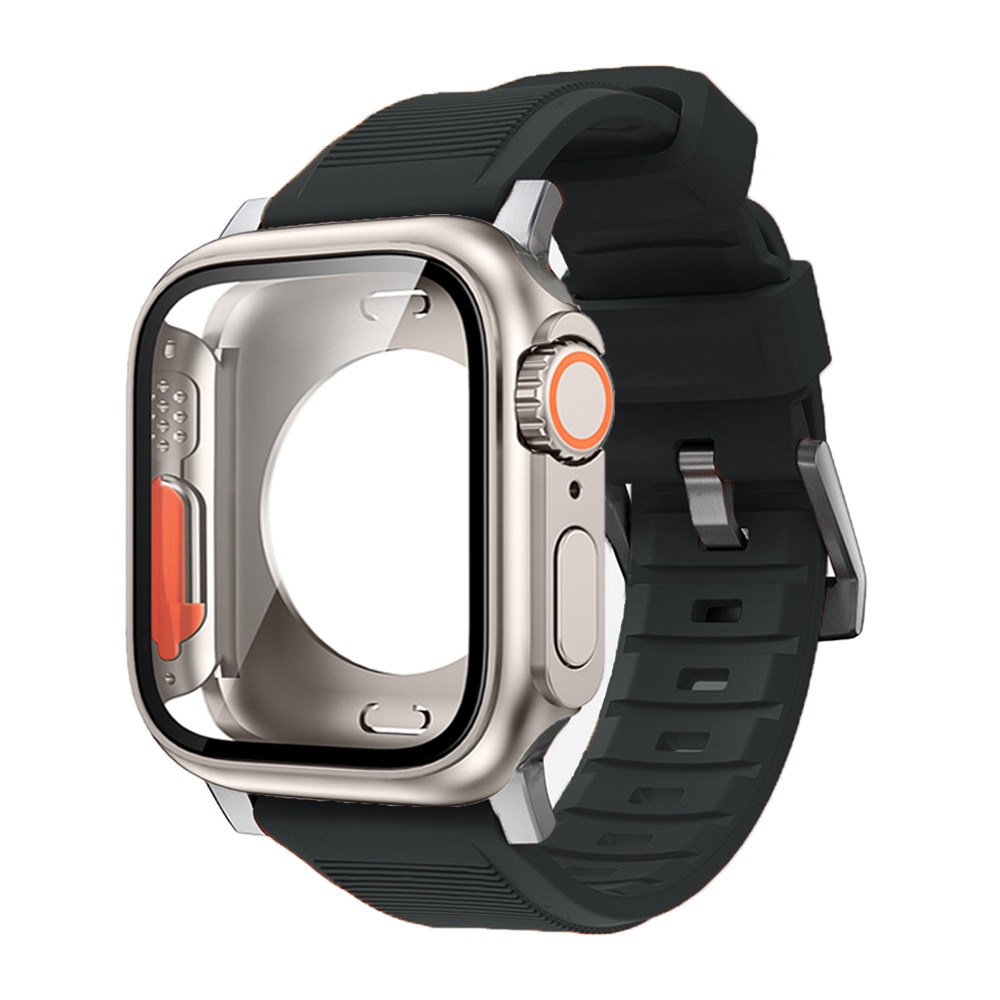 สายซิลิโคน-เคส-สําหรับ-apple-watch-เคส-44-มม-45-มม-41-มม-40-มม-กระจกนิรภัย-เปลี่ยนเป็น-ultra-สําหรับ-iwatch-series-8-7-se-6-5-3