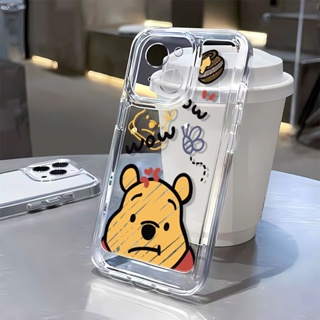 เคสโทรศัพท์มือถือ แบบนิ่ม ลายการ์ตูนหมีพูห์ สําหรับ Apple Iphone 13 711 14Promax 8p 12 FVQU