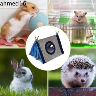 AHMED Hamster House Creative Comfortable Removable Triangle Pet Accessories for Guinea Pig Hamster Tent