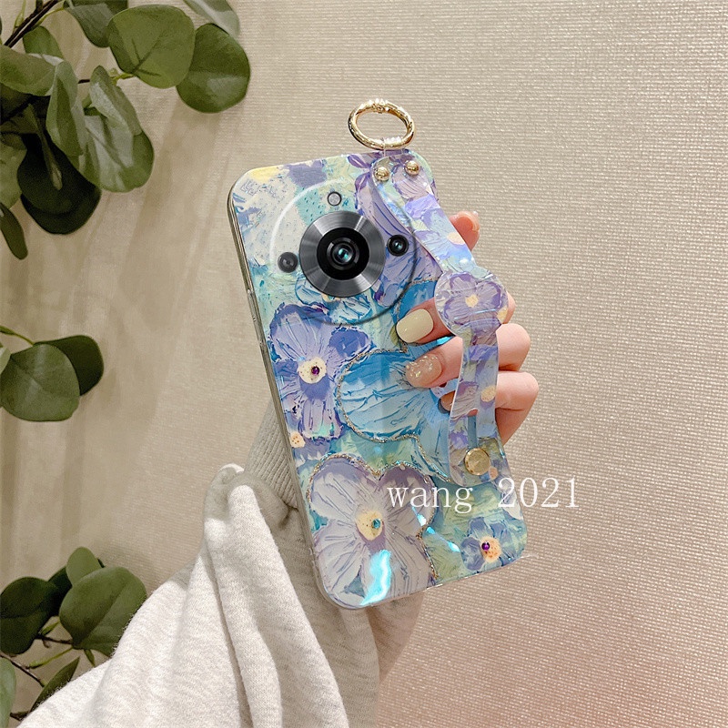 ใหม่-เคสโทรศัพท์มือถือแบบนิ่ม-ลายดอกไม้-ประดับพลอยเทียม-พร้อมสายคล้องข้อมือ-หรูหรา-แฟชั่น-สําหรับ-realme11-pro-realme-11-pro-plus-5g-2023-realme11pro