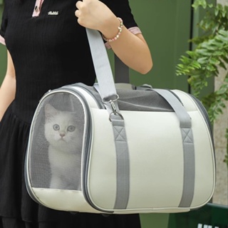 กระเป๋าเป้สะพายหลัง แบบพกพา ระบายอากาศได้ดี และทนต่อความเครียด สําหรับสัตว์เลี้ยง สุนัข แมว