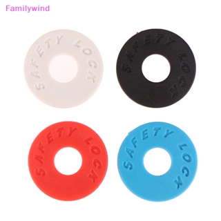 Familywind&gt; หัวเข็มขัดยางนิ่ม กันลื่น สําหรับสายคล้องกีตาร์ 2 ชิ้น