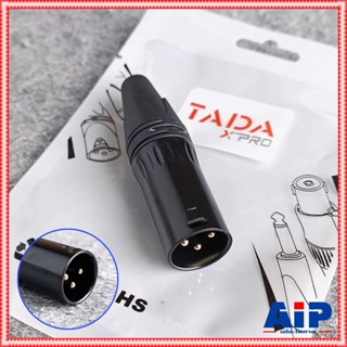 TADA GYX-02BK XLR ผู้ สีดำ ปลั๊กแคนนอนตัวผู้ CANNON GYX02BK GYX 02BK เอไอ-ไพศาล