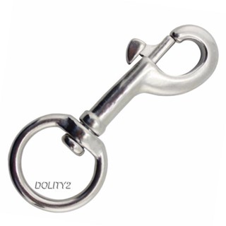 [Dolity2] Single Swivel Eye Bolt Snap Hook Rotating Snap Hook Stainless Steel Scuba Diving Clips Swivel Snap Hook for Leather Craft Marine Industries