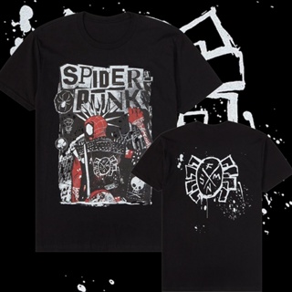 Marvel Spider-Man ข้ามเสื้อยืด Spider Punk S-5XL