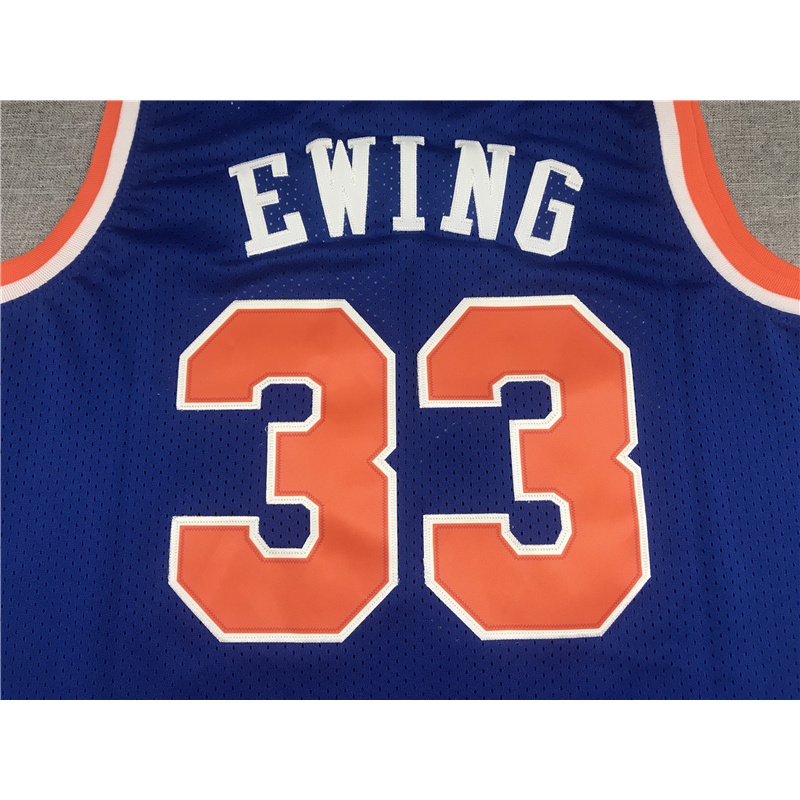 hot-and-versatile-retro-1991-92-nba-mitchell-e-ness-york-knicks-รองเท้าลําลอง-สําหรับผู้ชาย-33-เสื้อกีฬาบาสเก็ตบอล-patrick-ewing-jersey-สีฟ้า-176624